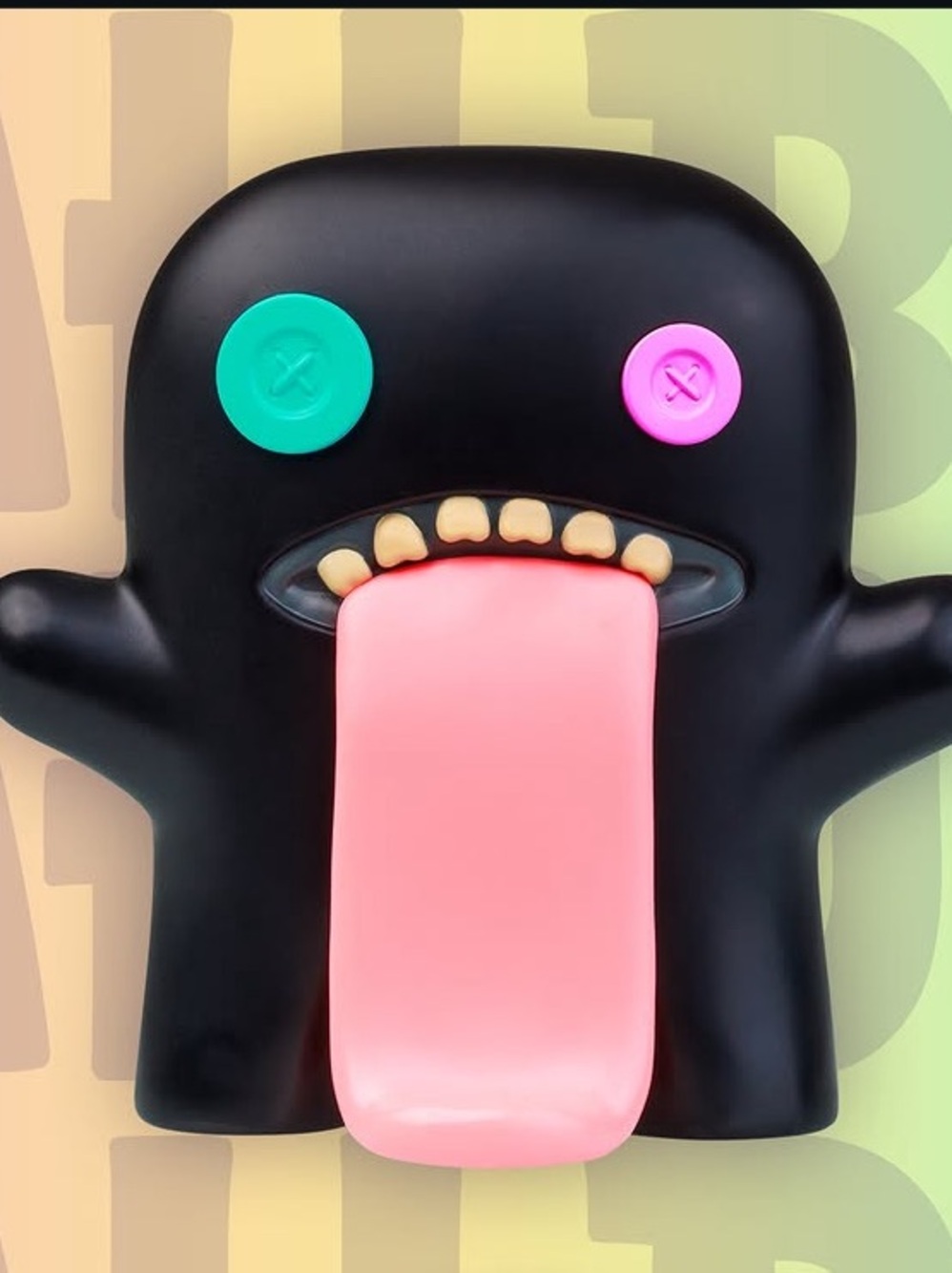 NWT Fuggler Oogah Boogah Pink & Black Monster Figure - Series 2